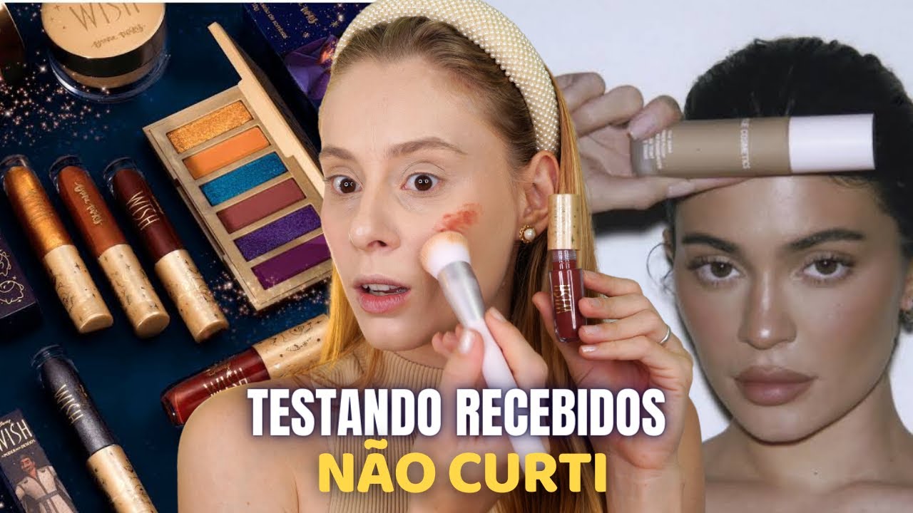 TESTANDO LANÇAMENTOS KYLIE JENNER nova base, BRUNA TAVARES e MAIS