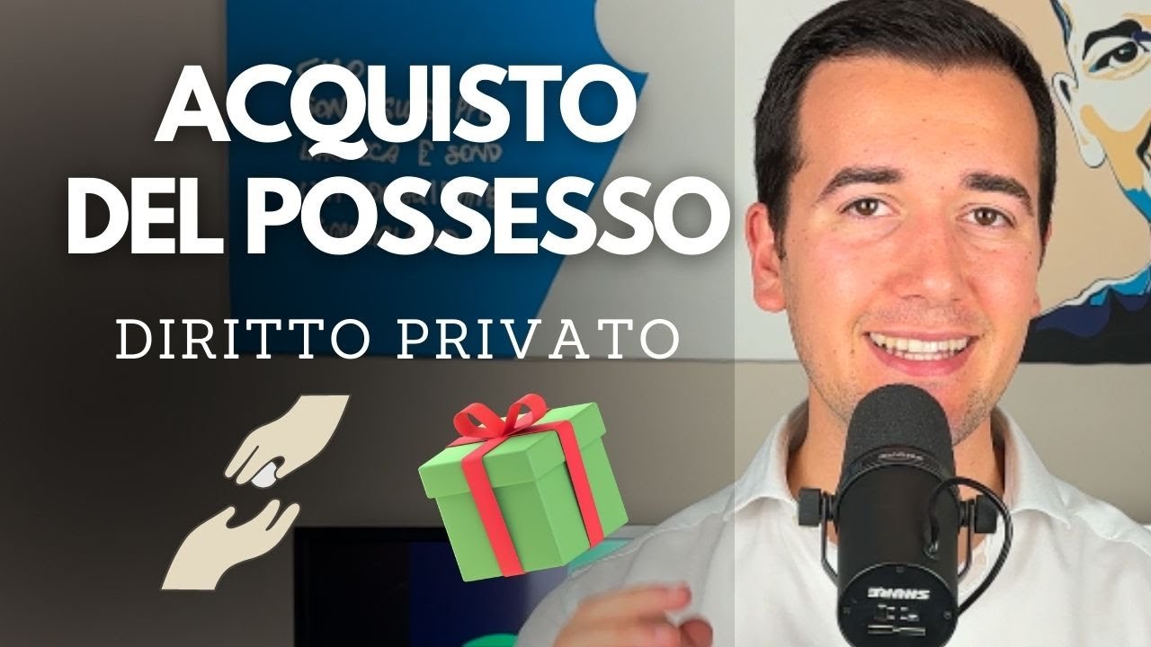 🚙✋🏼ACQUISTO DEL POSSESSO: 🌳ORIGINARIO E 🎁 DERIVATIVO - DIRITTO PRIVATO IN 3 MINUTI ⚖️