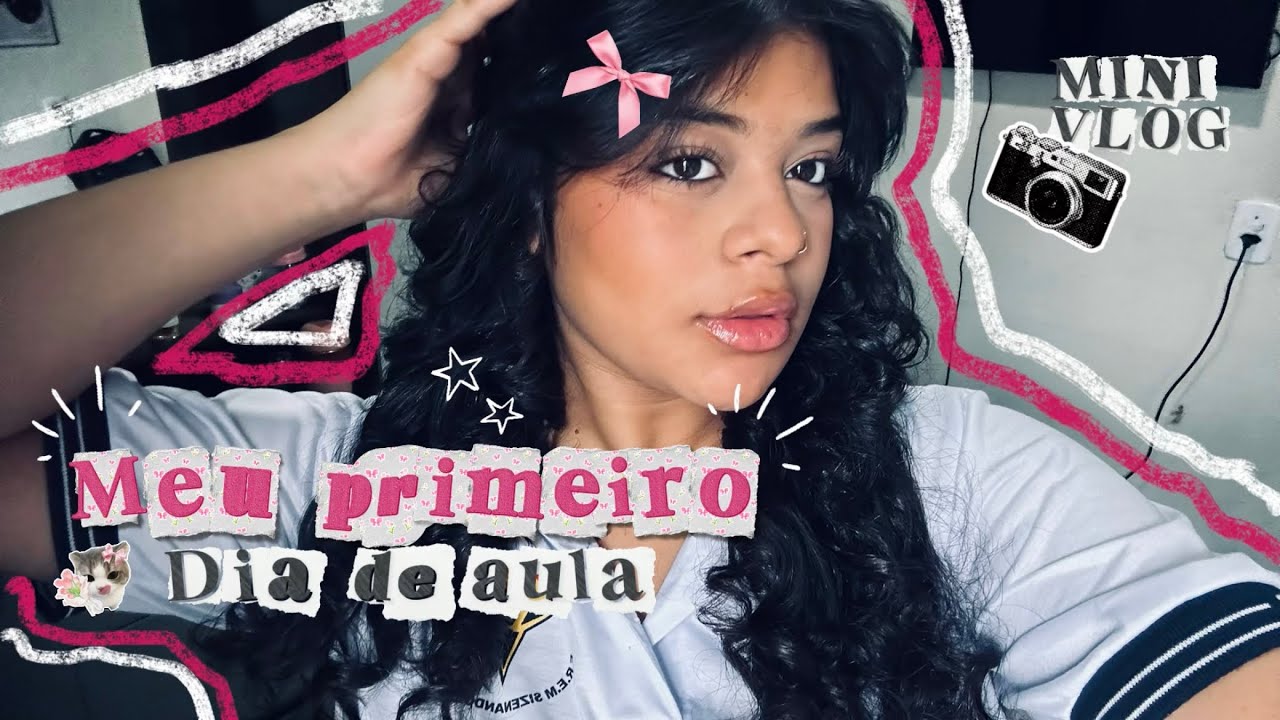 MEU PRIMEIRO DIA DE AULA📚✨// MINE VLOG! 