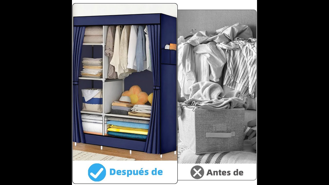 Closet Armario Rack Armable Guardarropa Organizador R-07