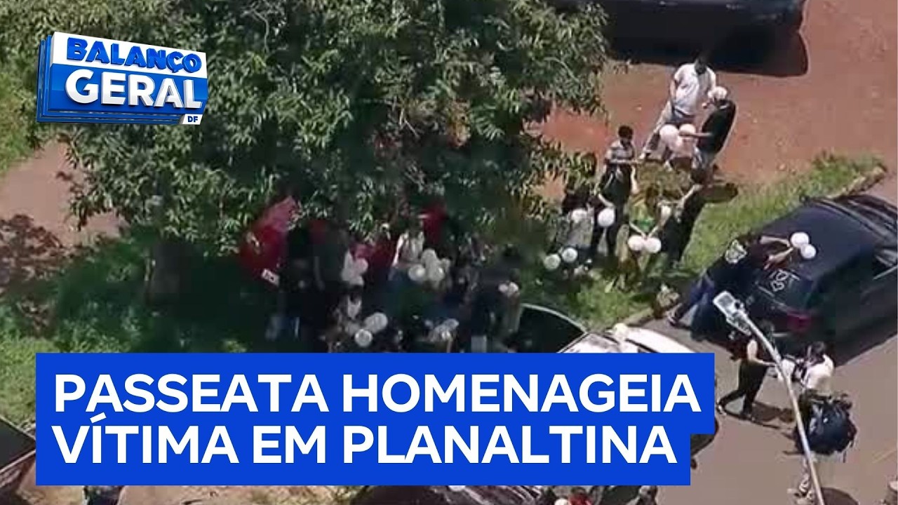 Familiares fazem homenagem e se despedem de manicure vítima de feminicídio no DF | Balanço Geral DF