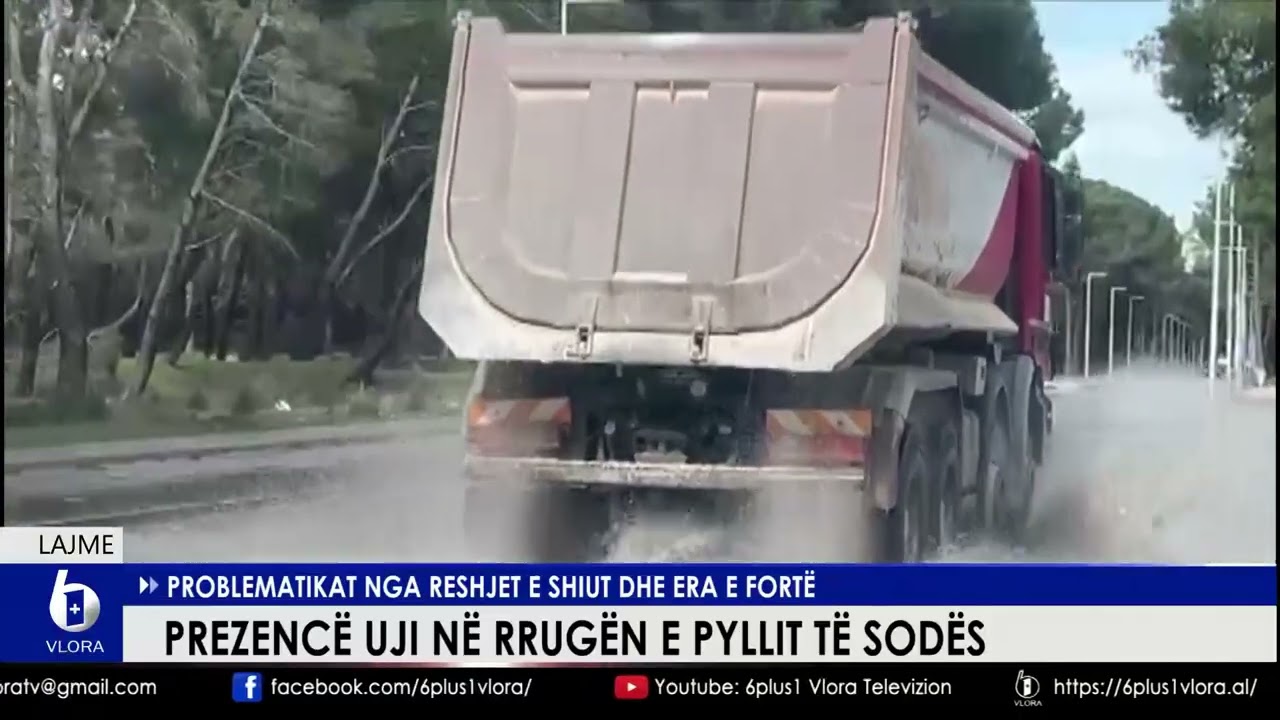 Prezencë uji në rrugën e Pyllit të Sodës. Problematikat nga reshjet e shiut dhe era e fortë