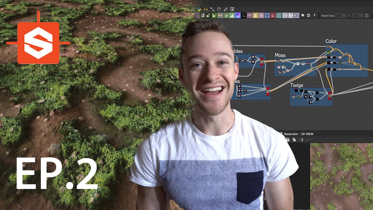 Exploring Substance Designer By Making a Simple Mossy Ground Texture - WMW Episode 2