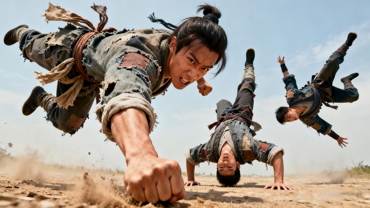 Kung Fu Movie! Five beggar boys are top-tier masters! They crush an entire army and shock the world!