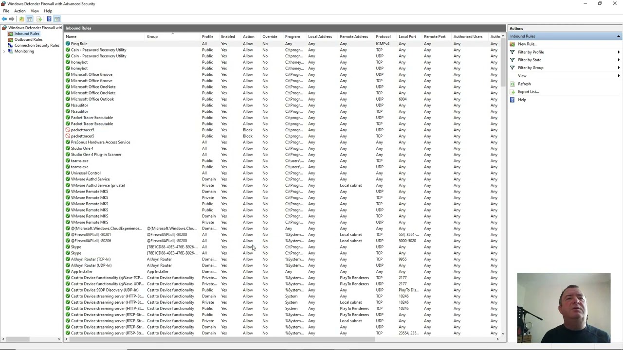 Windows Firewall tutorial