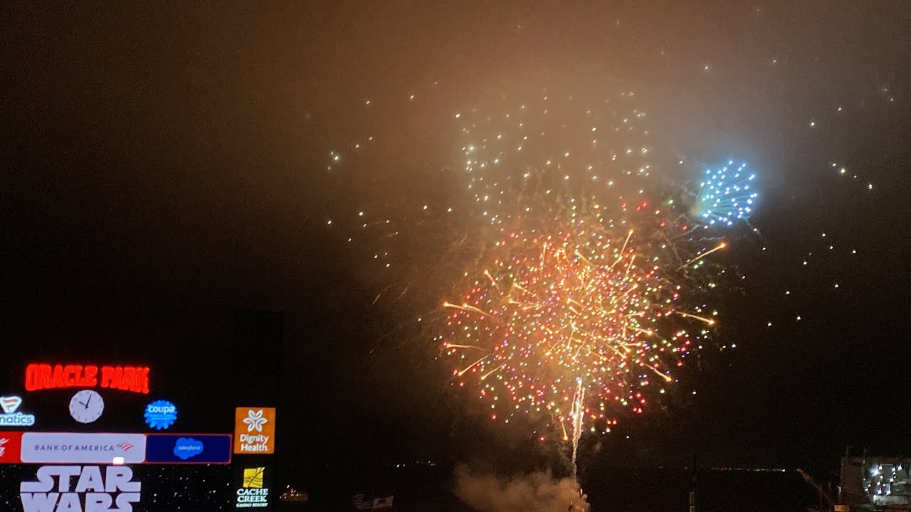 San Francisco Giants Fireworks Night on Star Wars Night Oracle Park 5/19/23