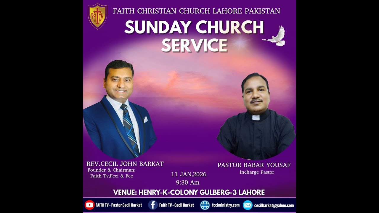 Come & join Us this  Sunday Church Service 11. Jan 2026  faith Christian church & faith tv