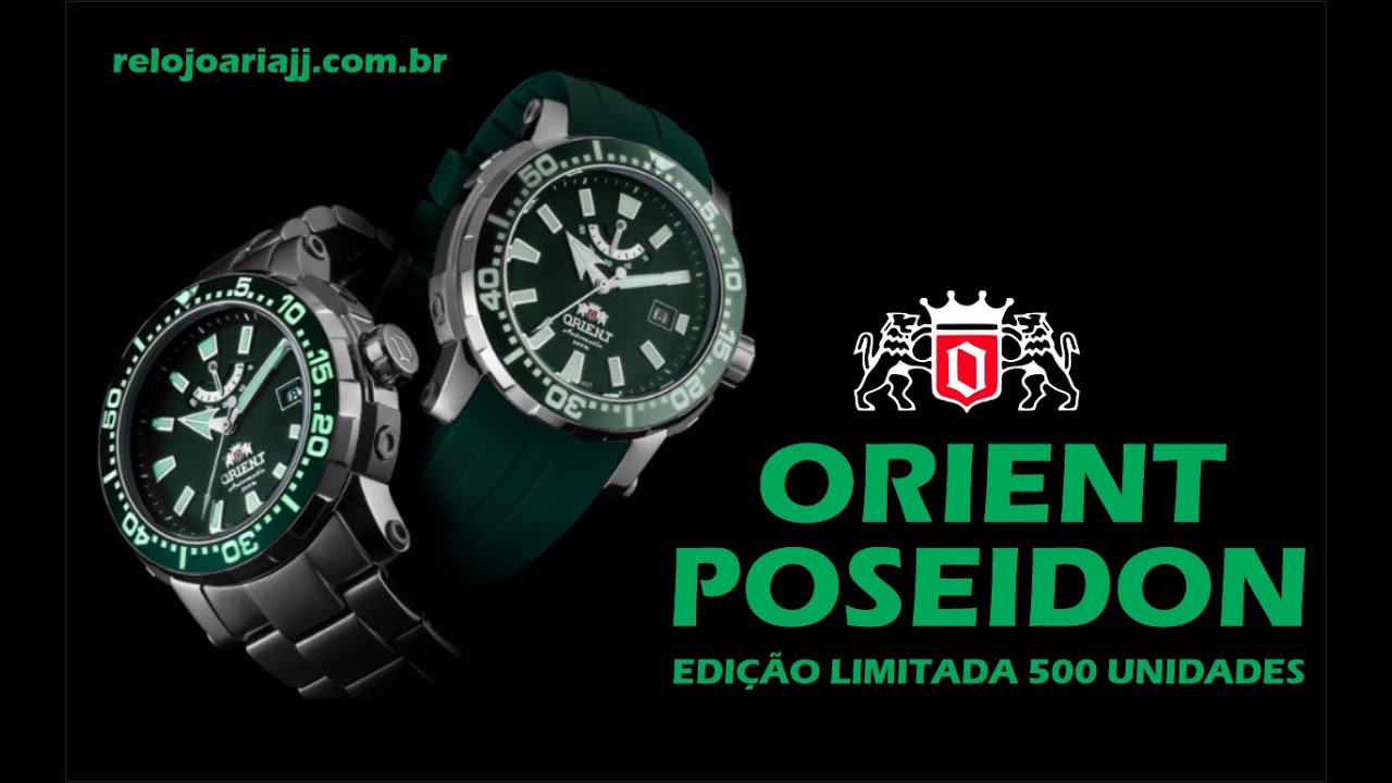 Orient Poseidon - Edição Limitada 500 unidades - Relojoaria JJ