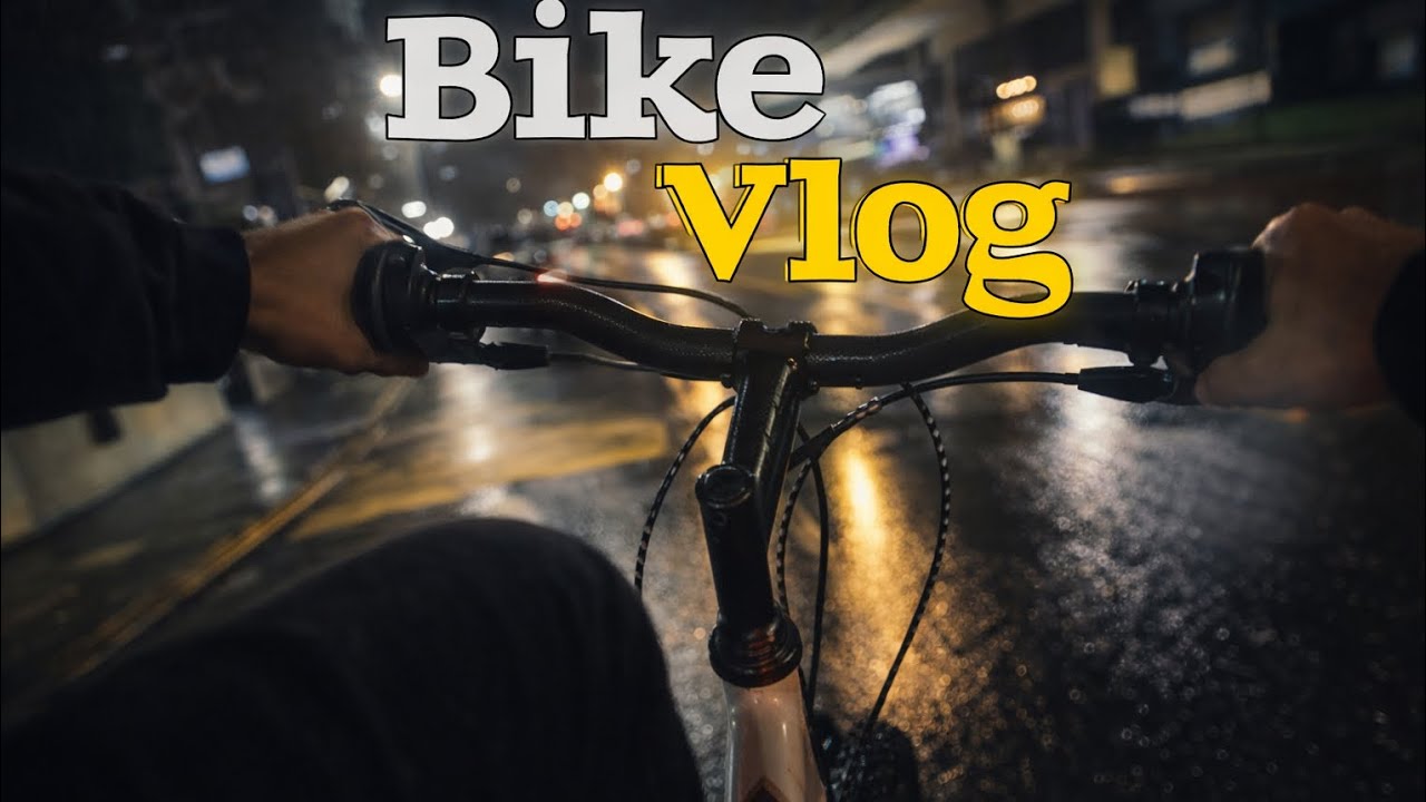 Esse é o primeiro bike vlog com a minha câmera nova *action cam 4k*