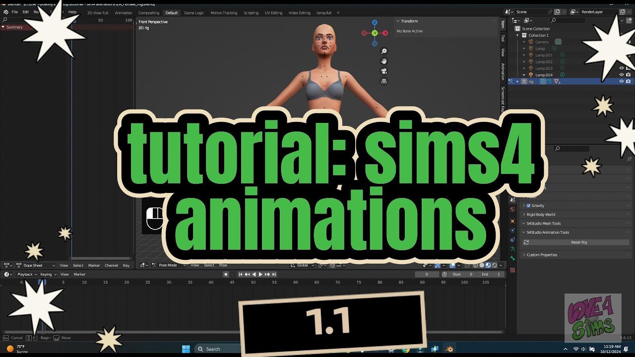 Sims4 Animation Tutorial : EP5 Face Animation