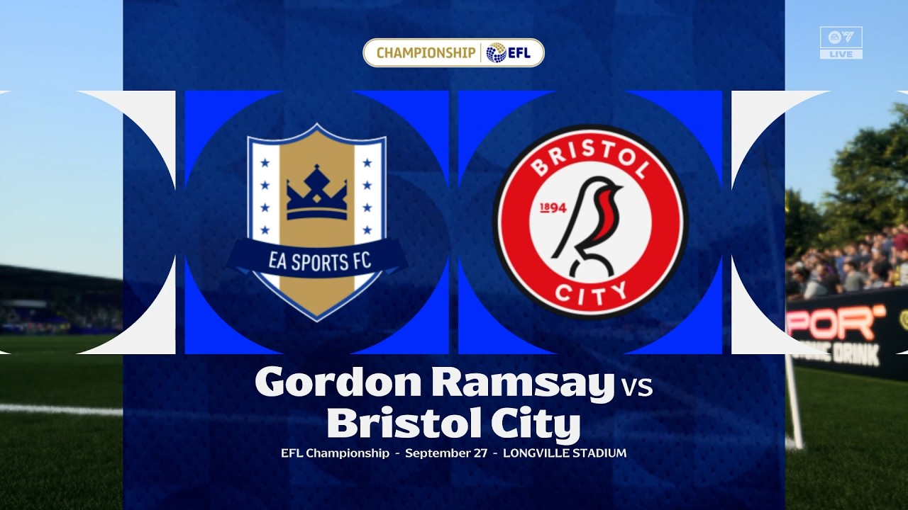 Gordon Ramsay vs Bristol City   Sept 27th 2025   EFL CHAMPIONSHIP