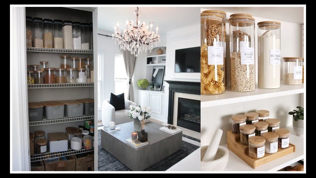 SMALL PANTRY ORGANIZE WITH ME ✨ | Decluttering, Organizing & Cleaning Our Pantry