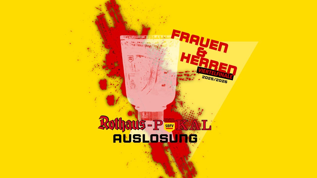 LIVE 🔴 SBFV-Rothaus-Pokal 2025/26: Viertelfinal-Auslosung der Frauen und Herren