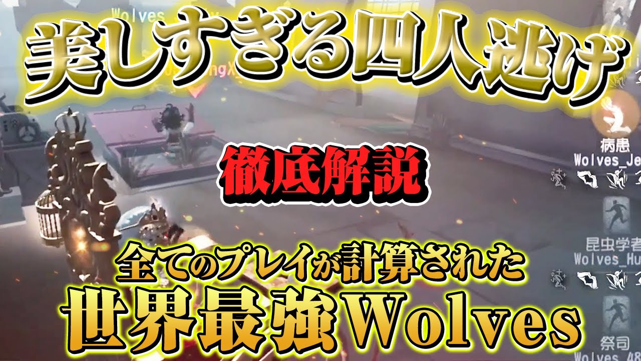 【第五人格】Wolvesがなぜ世界最強のサバイバーと言われるのかその理由がこれを見ればわかります【IdentityV】