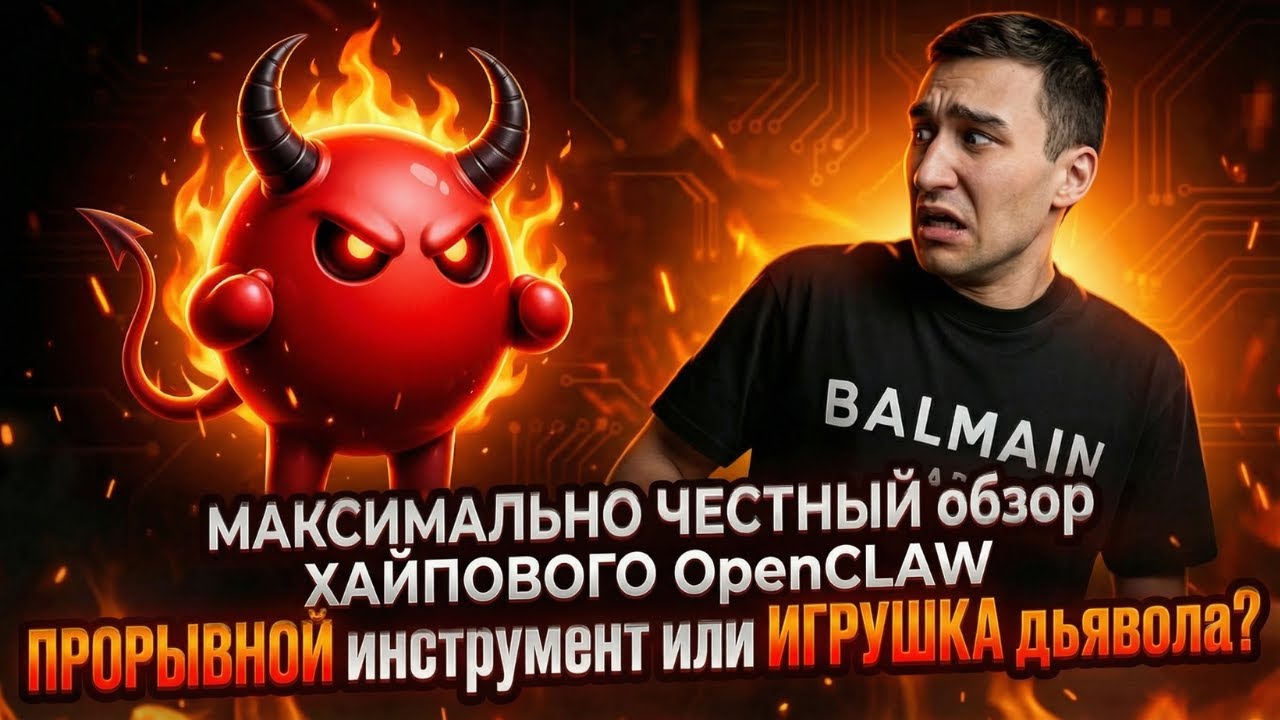 ОБЪЕКТИВНЕЙШИЙ разбор OpenCLAW (CLAWDBOT/MOLTBOT) &mdash; ВЕЛИКИЙ прорыв или ОПАСНАЯ игрушка дьявола?
