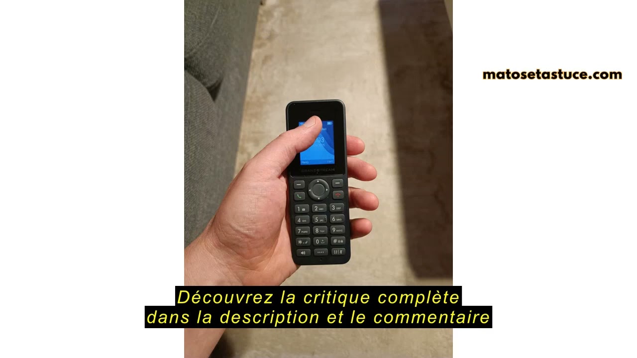 Avis sur la Grandstream WP816 T&eacute;l&eacute;phone IP Wi-FI sans Fil avec Double Bande int&eacute;gr&eacute;e 802.11a/b/g/n/A