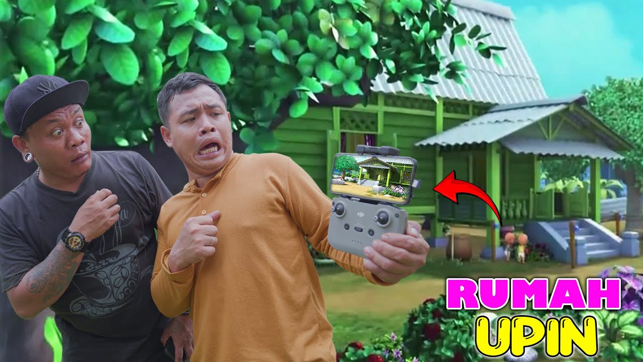 TEREKAM JELAS DRONE RUMAH UPIN IPIN ADA DIDUNIA NYATA