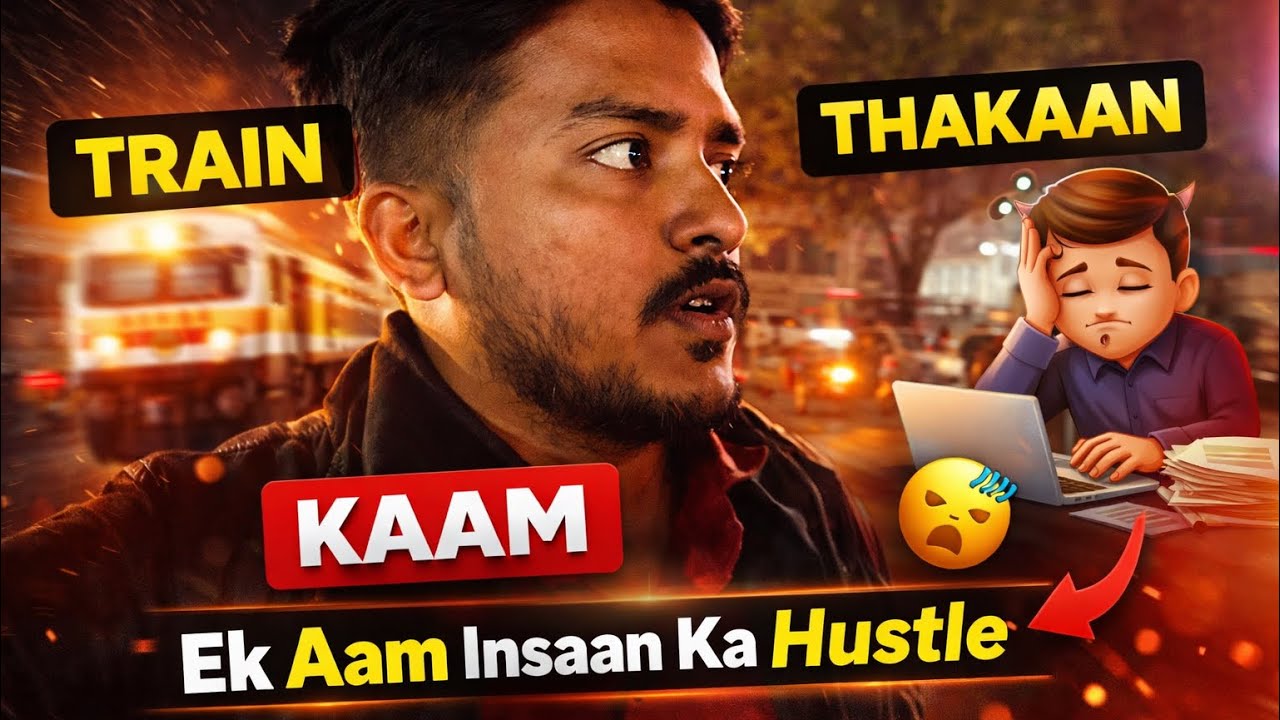 Train, Kaam aur Thakaan | Ek Aam Insaan ka Hustle Vlog