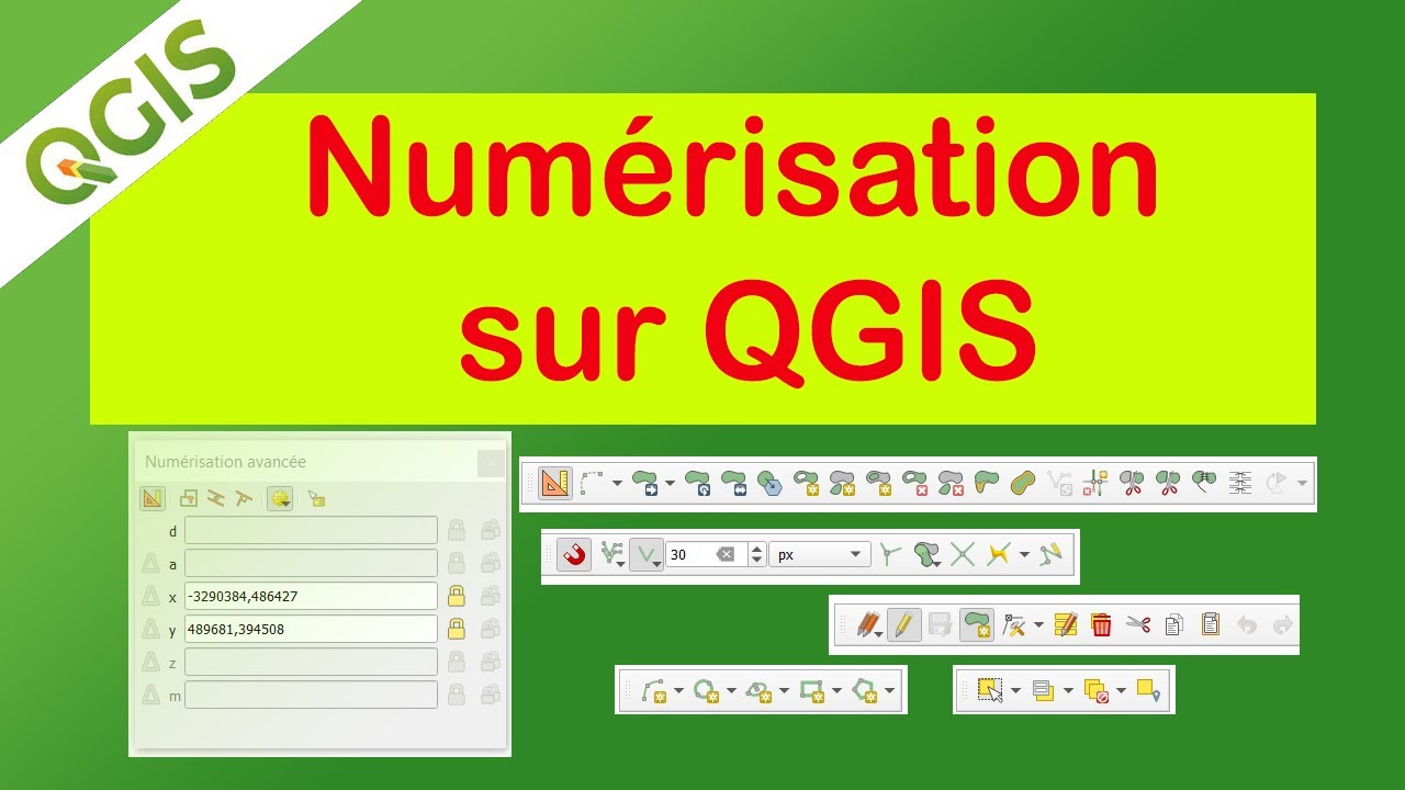 QGIS - Numérisation Avancée | Accrochage | Numérisation de forme | Dessin DAO/CAD