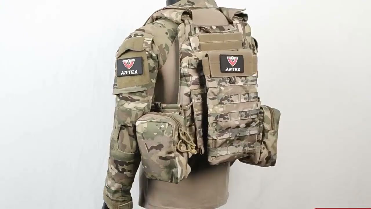 Tactical Vest Quick Release for Men Outdoor Molle Airsoft Vests Adjustable Breathable Weighted Gear