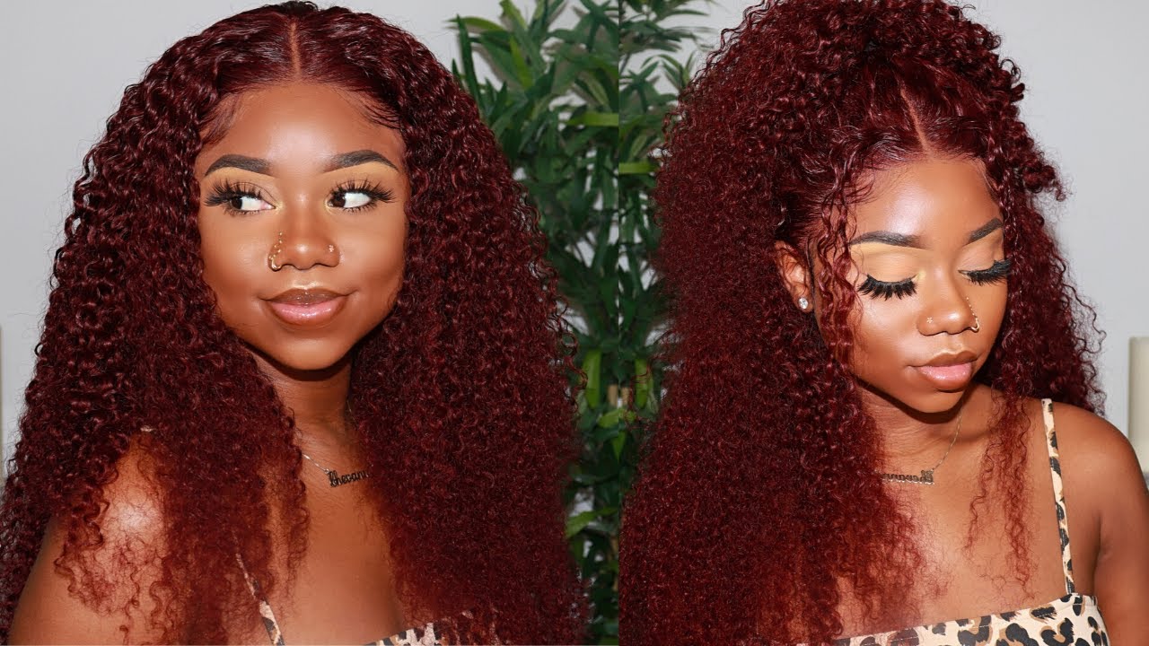THE BLACK LITTLE MERMAID? | MUST HAVE Burgundy Deep Curly Wig | WESTKISS | Chev B.