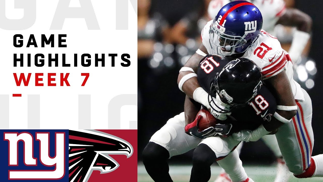 Giants vs. Falcons Week 7 Highlights | NFL 2018