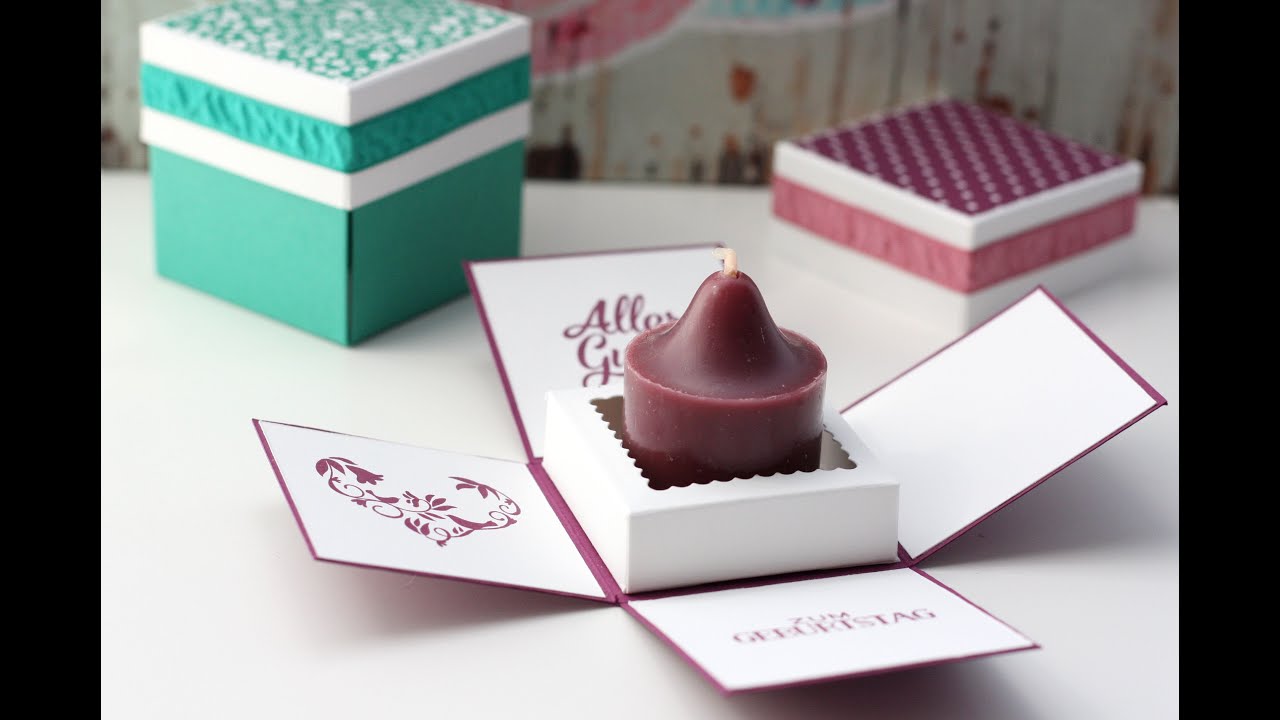 Anleitung: Mini-Explosionsbox mit Kerze | Stampin' Up!