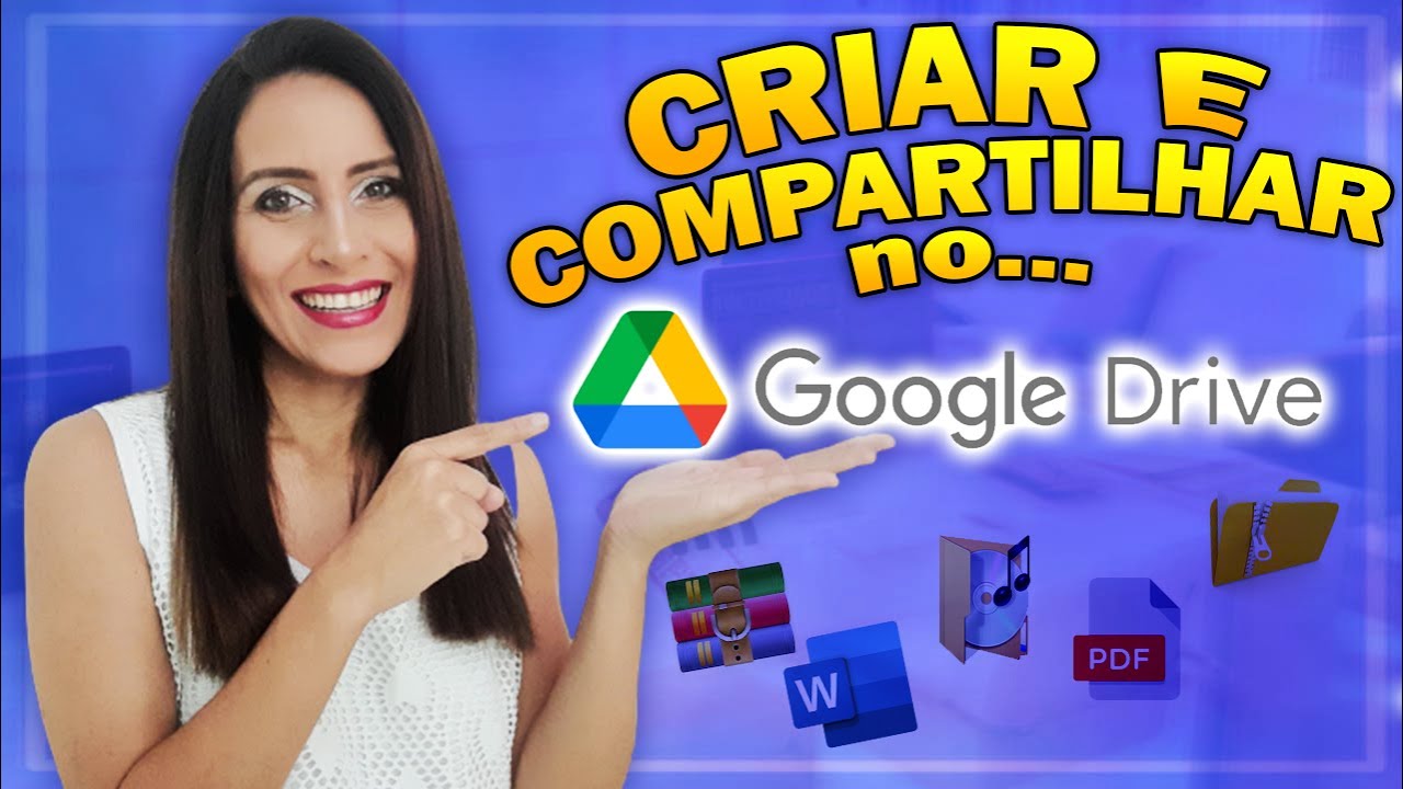 Como CRIAR E COMPARTILHAR Arquivos e Pastas do GOOGLE DRIVE criando LINK em 2022 | Passo a Passo