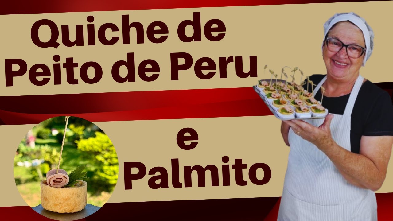 Salgado Assado Saboroso: Quiche de Peito de Peru e Palmito!