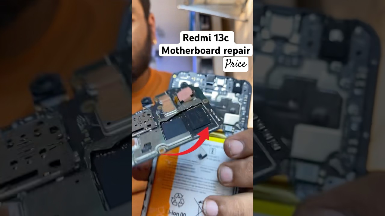 Redmi 13c Motherboard repair #trending #viralvideo #repair #motherboard #short #shorts #mobile