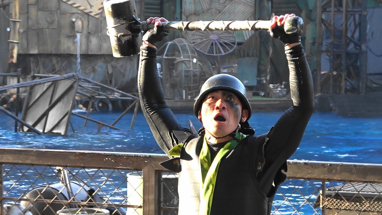 国旗ヴァーノン登場！！【USJ ウォーターワールド】Universal Studios Japan WATER WORLD