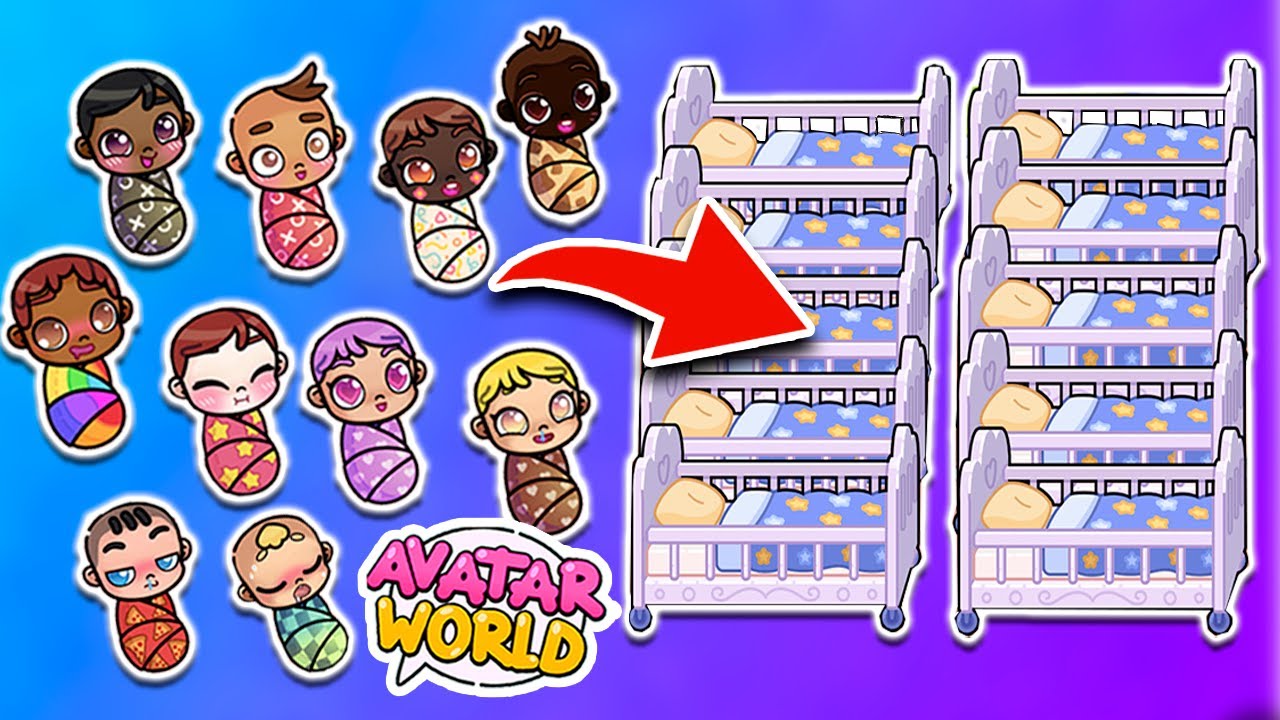 I MADE 10 BABIES AND 10 CRIBS FOR MATERNITY DECORATION | HOW TO CREATE MANY CHARACTERS