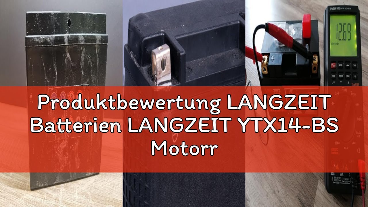 Produktbewertung LANGZEIT Batterien LANGZEIT YTX14-BS Motorradbatterie 12V 14Ah 245A/EN Gel Batterie