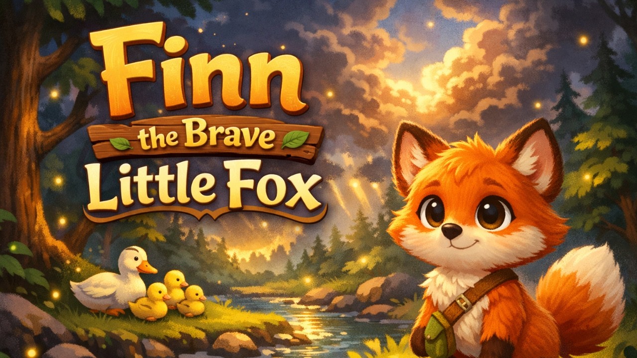 Finn the Brave Little Fox | Kids Bedtime Story About Courage