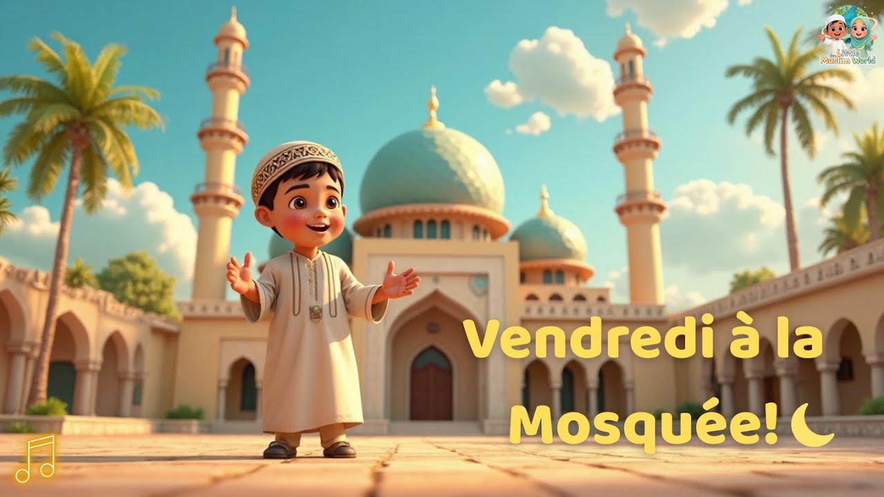 🎵 Vendredi &agrave; la Mosqu&eacute;e &ndash; Chanson musulmane joyeuse pour enfants 🌙🕌