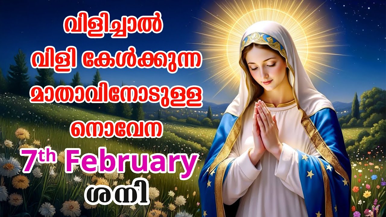 7th February 2026 | വിളിച്ചാൽ വിളി കേൾക്കുന്ന മാതാവിന്റെ നൊവേന  | VachanamTV #novenaprayer #novena