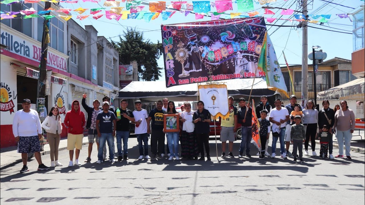 🔥LOS CHINELOS COMPARSA (TENESHADOS) SAN PEDRO TLALTIZAPAN  CARNAVAL 2024 FAMILIA HERNÁNDEZ