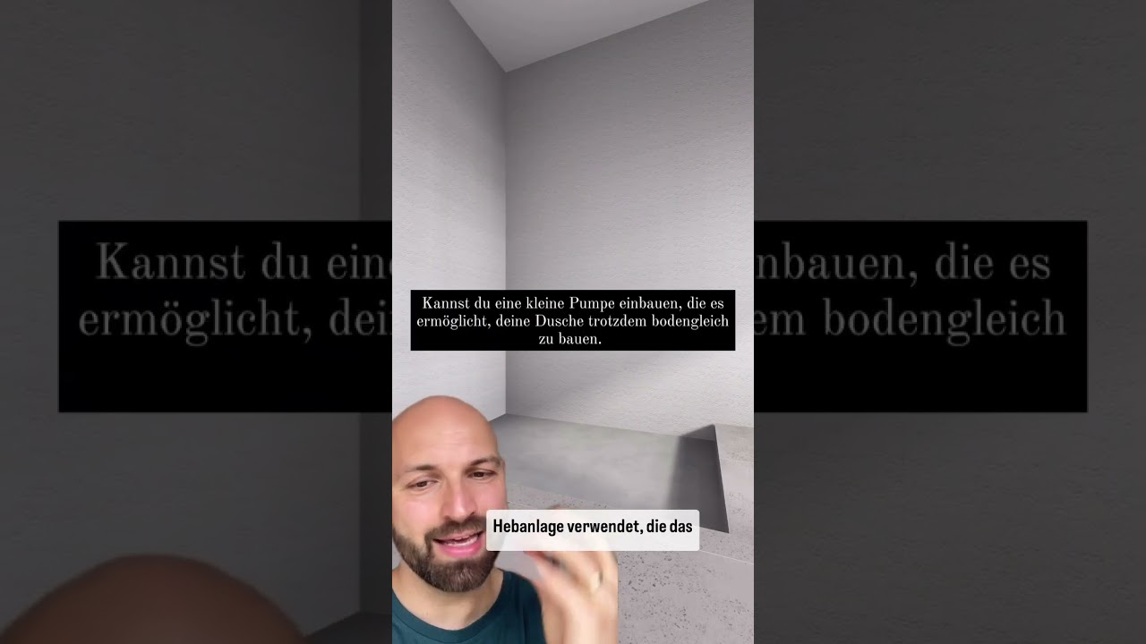 Mini Hebeanlage f&uuml;r bodengleiche Dusche auch mit kleinen Auf aufh&ouml;hen m&ouml;glich
