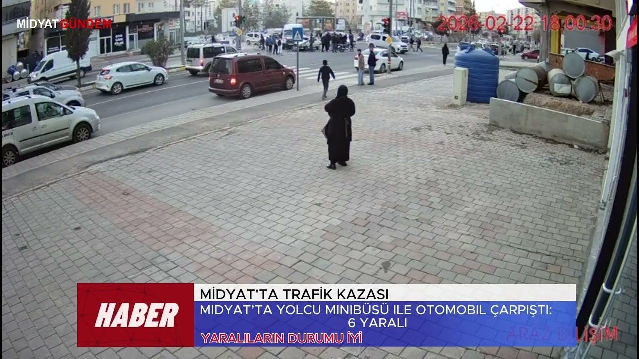 Midyat’ta Minibüs ile Otomobil Çarpıştı: 6 Kişi Yaralandı
