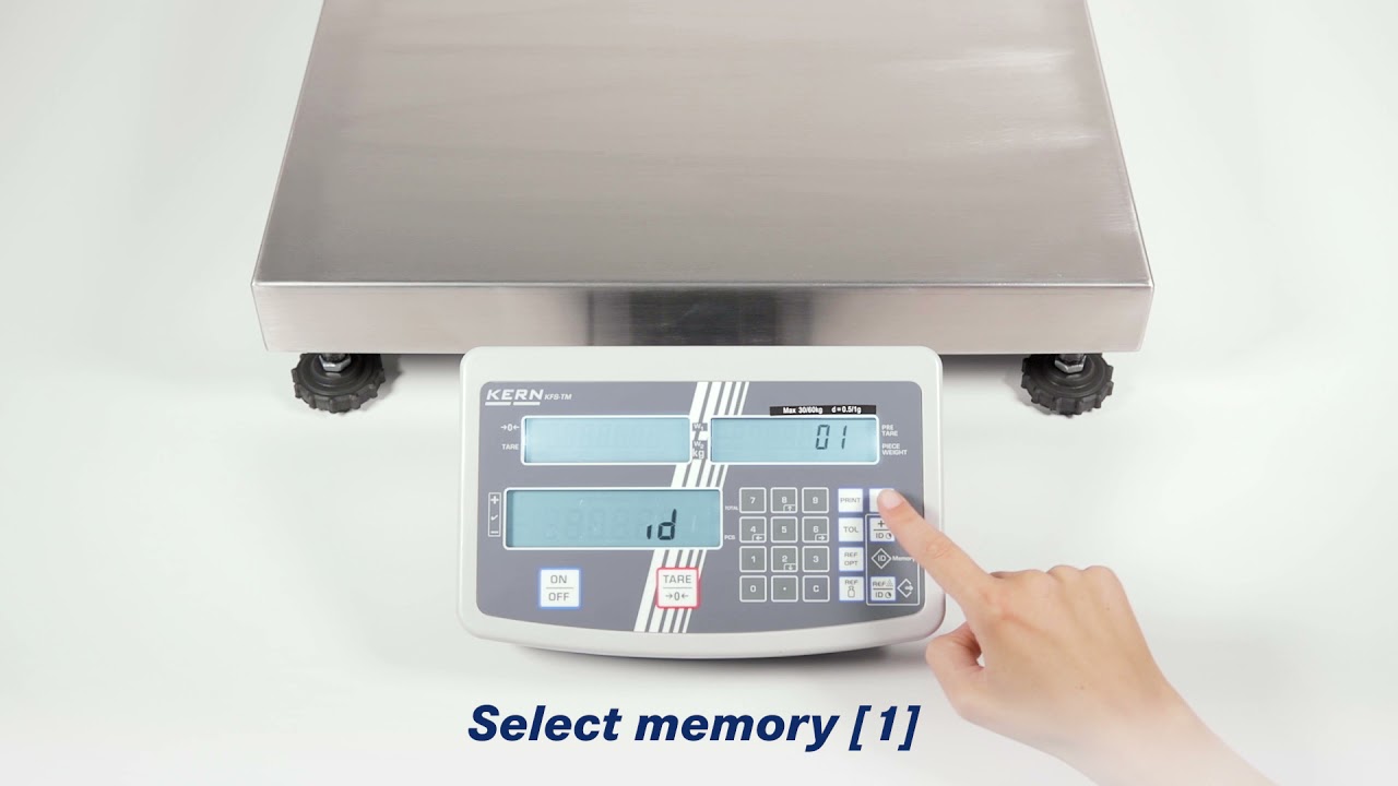 Industrial counting scale with convenient decimal keypad for easy data entry | KERN IFS