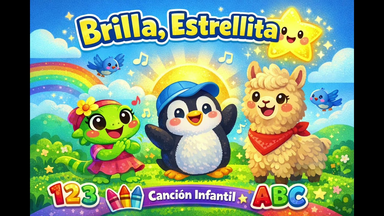 Brilla, Pequeña Estrella ⭐ Canción Infantil | Música para Niños y Preescolar