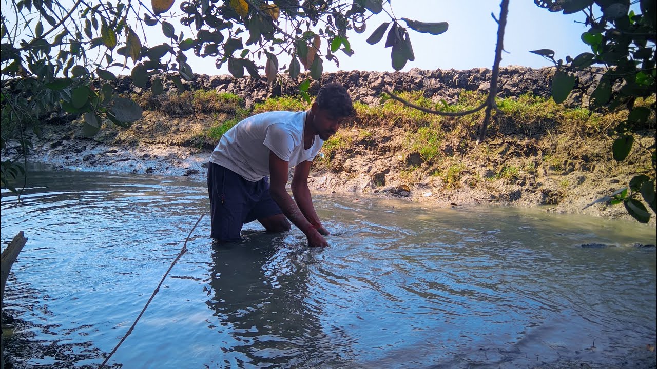 খালে মাছ ধরতে নেমে একি হলো! মাছ গেল কোথায়? 🐟