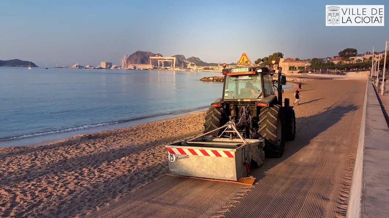 Le nettoyage des plages de La Ciotat