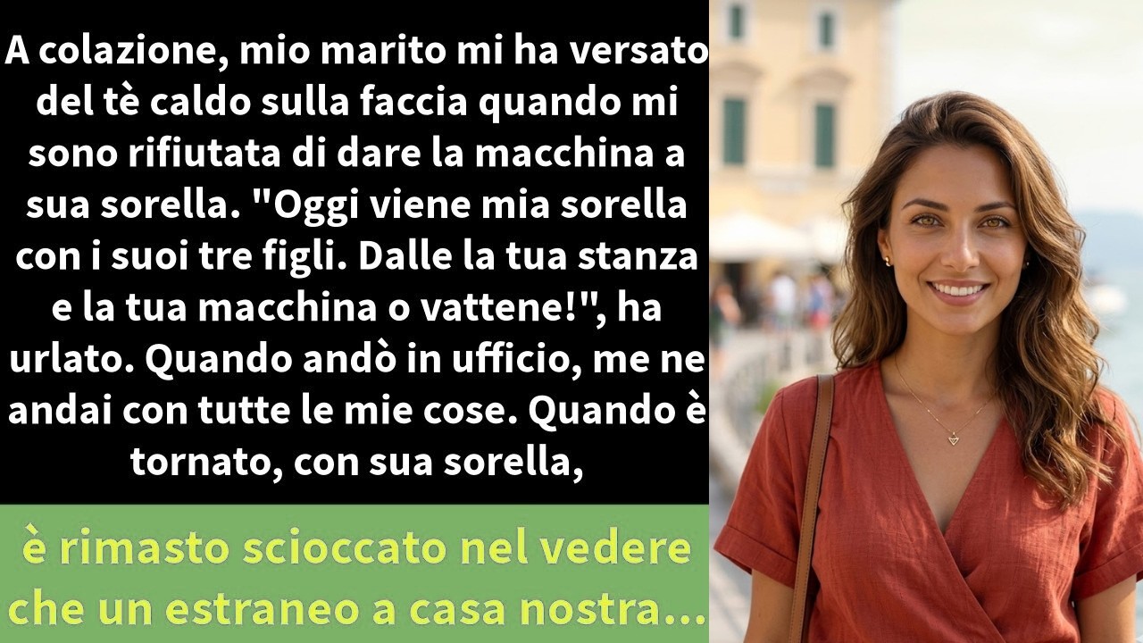 A colazione, mio marito mi ha versato del tè caldo sulla faccia quando mi sono rifiutata di dare l