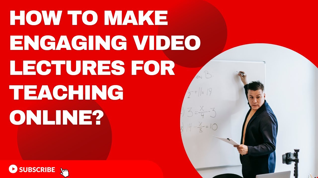 Engaging online class | How to make engaging video lectures for teaching online?