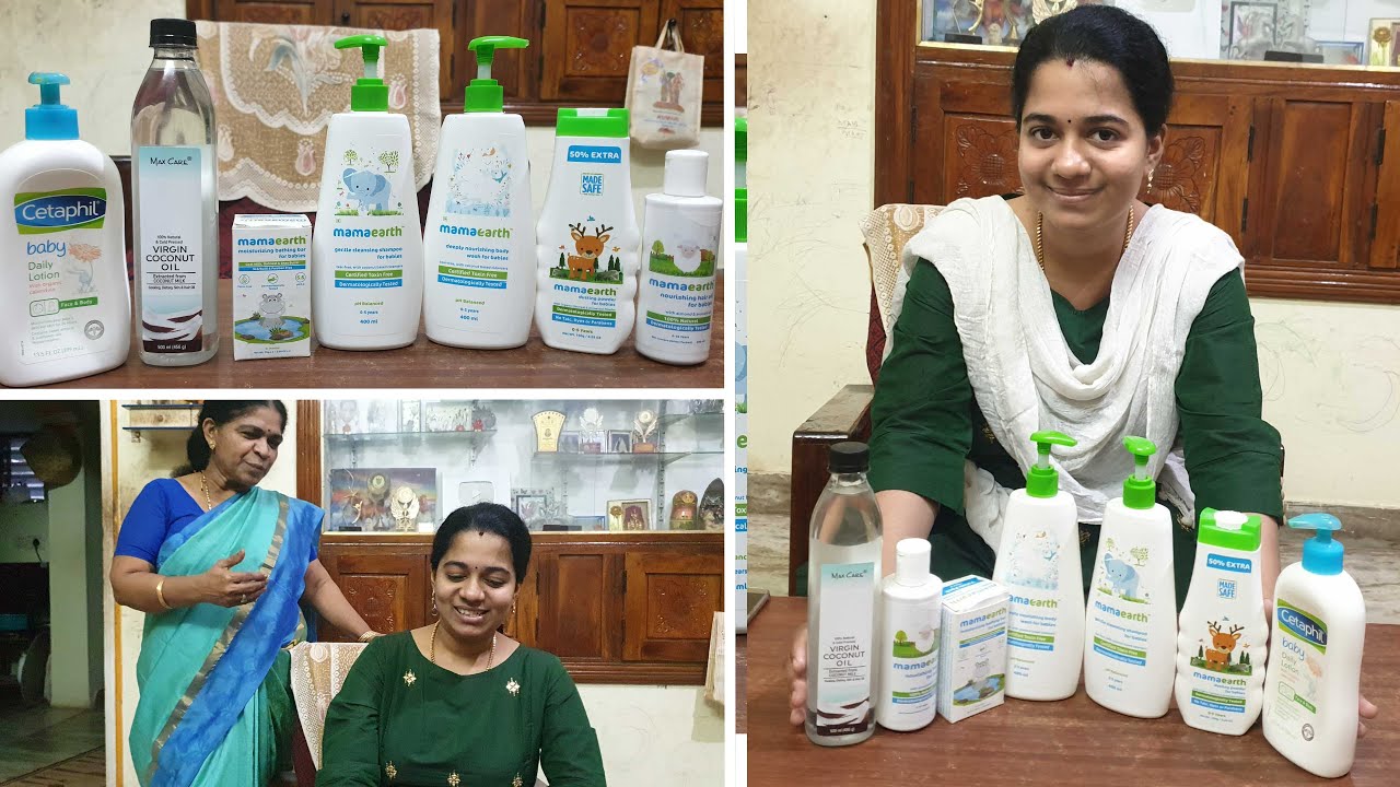 BABY PRODUCTS FOR SKIN AND HAIR |MAMA EARTH|MAXCARE|CETAPHIL |BABY PRODUCTS REVIEW | MAARAN LAUGH