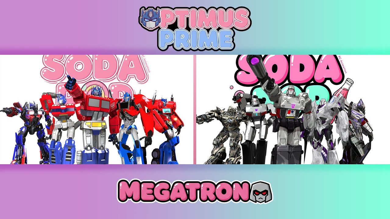 Prime or Megatron — Who danced it better?  Soda Pop Comparison 🥤✨ | Transformers Fans Animation