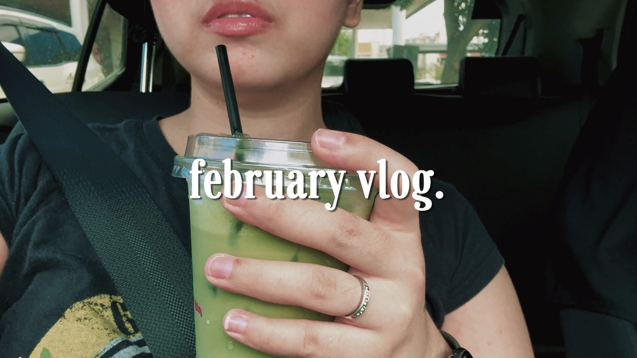 february vlog 🍵 lots of cozy gaming, grocery shopping, and food 🌹🎮
