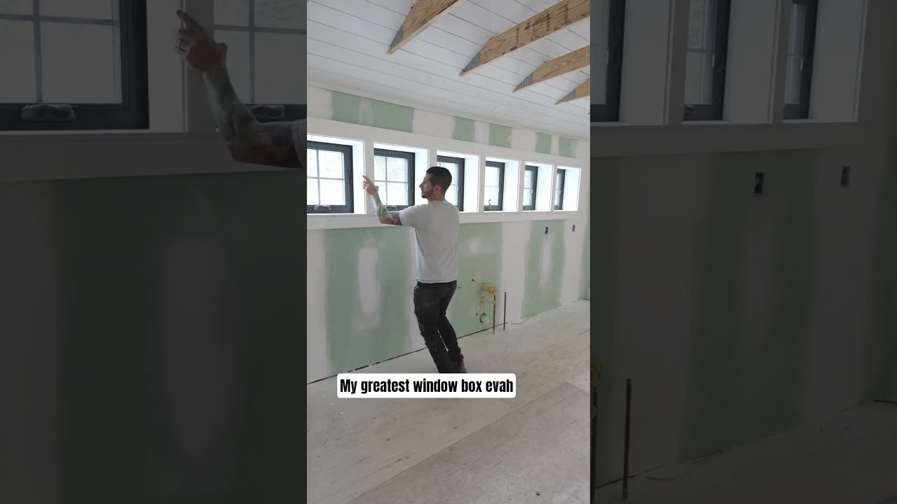 installing a pre-built window casing #homeimprovement #constructionchannel #diy