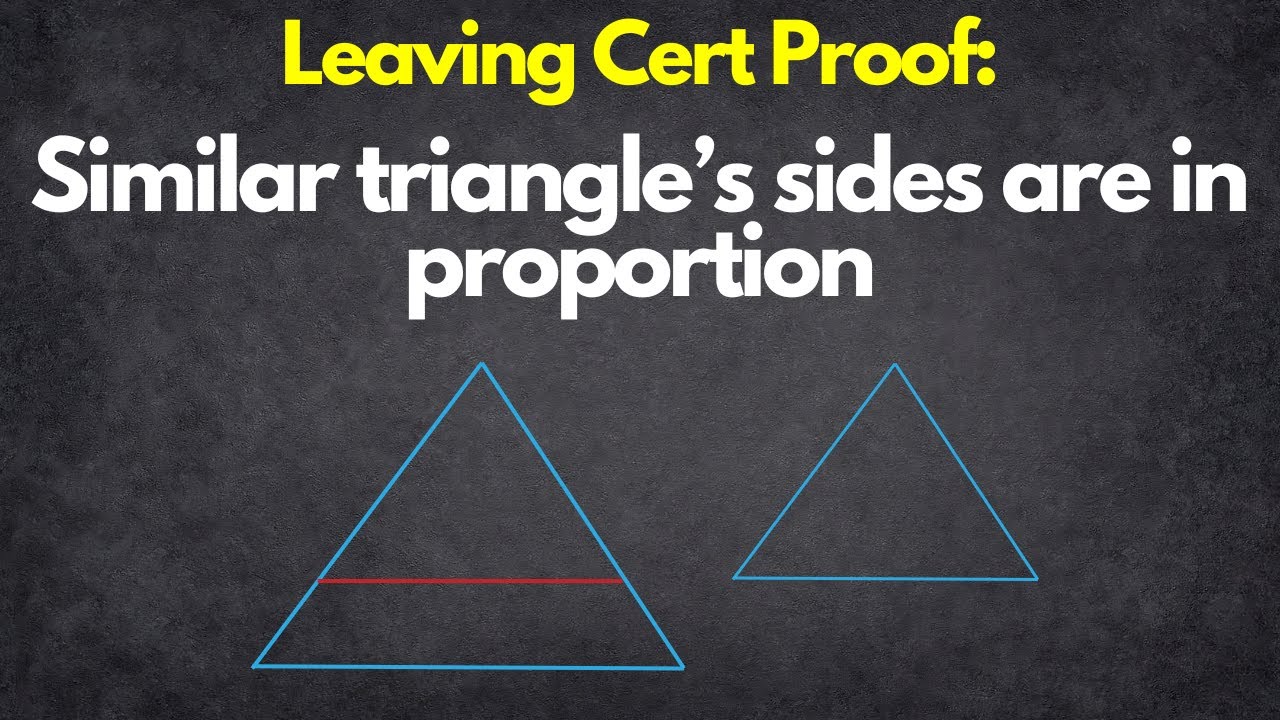 Leaving Certificate Proof that Similar Triangle's Sides are in Proportion.